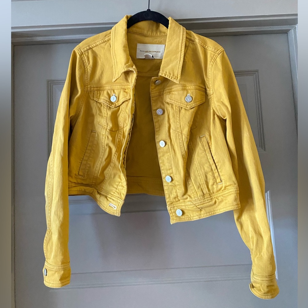 Pilcro and the Letterpress Yellow Jean Jacket